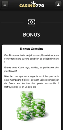 casino 770 autres offres de bonus